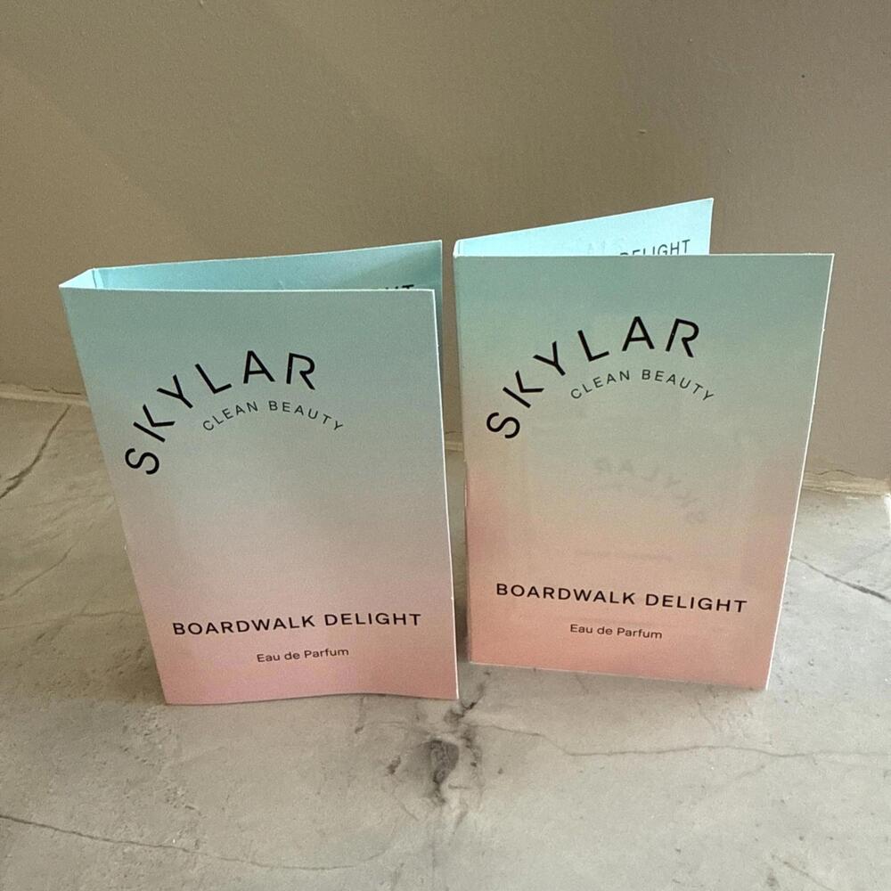 2 X Skylar Boardwalk Delight Eau de Parfum EDP Sample Spray .05oz, 1.5ml New